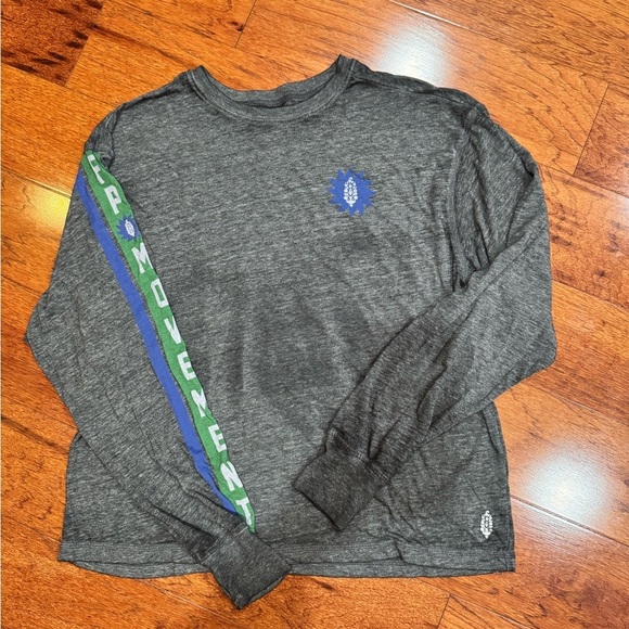 FP Movement by Free People Tops - FP Movement by Free People Keep Rolling Long Sleeve gray  Logo Top S